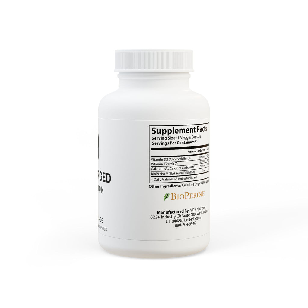 Vitamin K2 + D3 Supplement (60 Capsules)