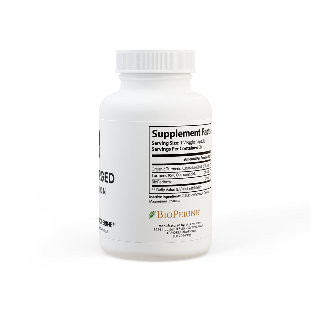 Turmeric with BioPerine® (Black Pepper Fruit Extract) Supplement (60 Capsules)