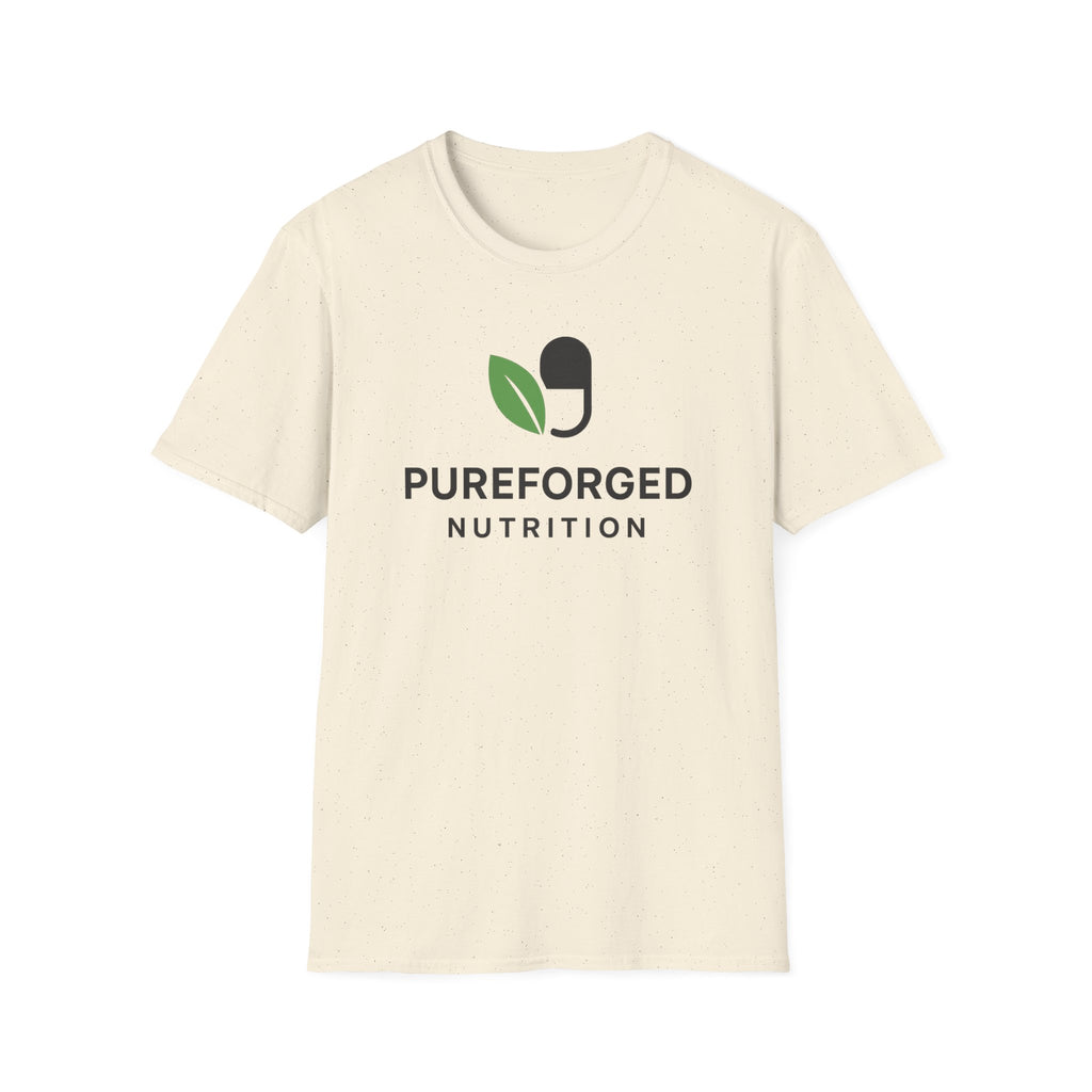 PureForged Nutrition Unisex Softstyle T-Shirt, Fitness Apparel, Healthy Living Shirt, Gift for Athletes, Casual Wear