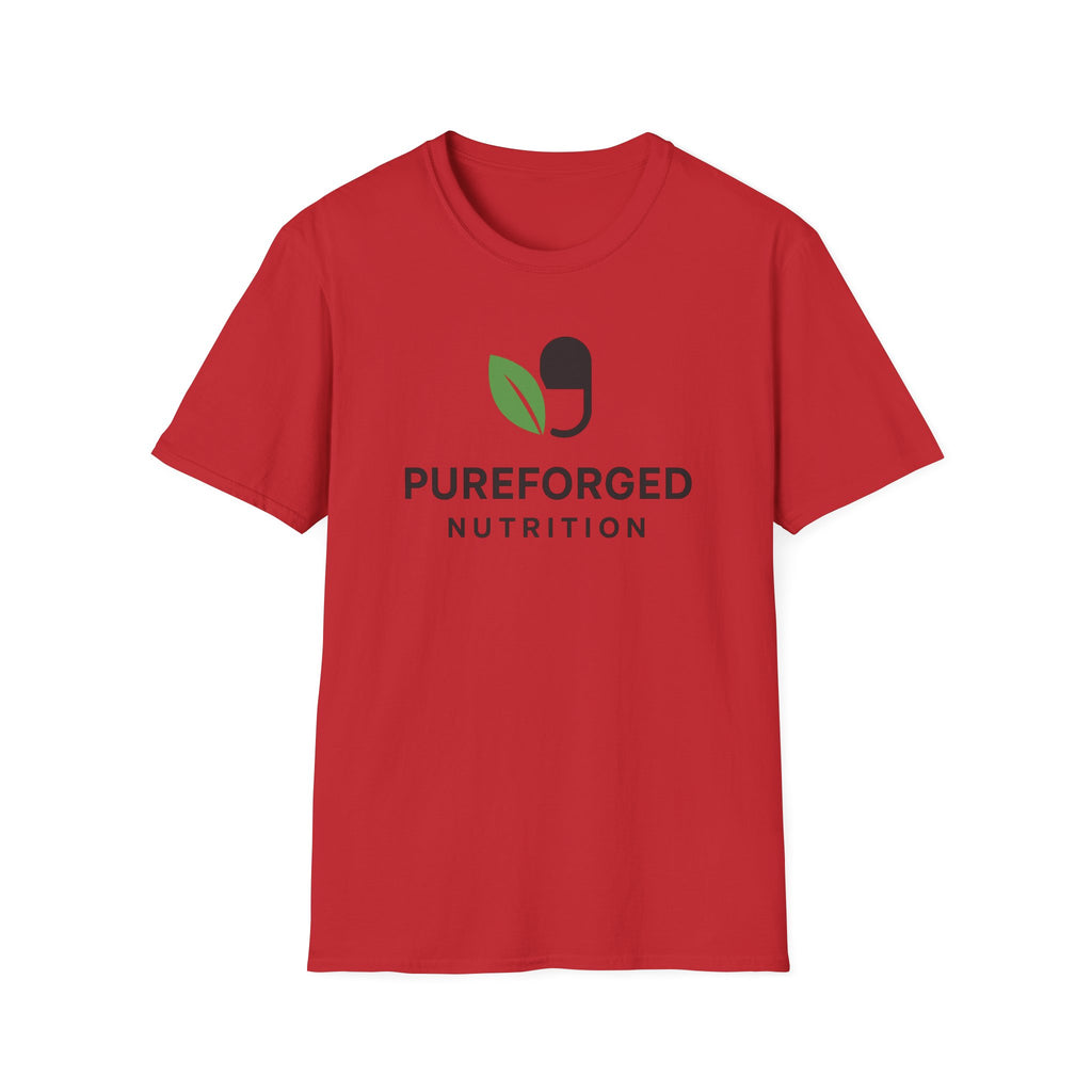 PureForged Nutrition Unisex Softstyle T-Shirt, Fitness Apparel, Healthy Living Shirt, Gift for Athletes, Casual Wear