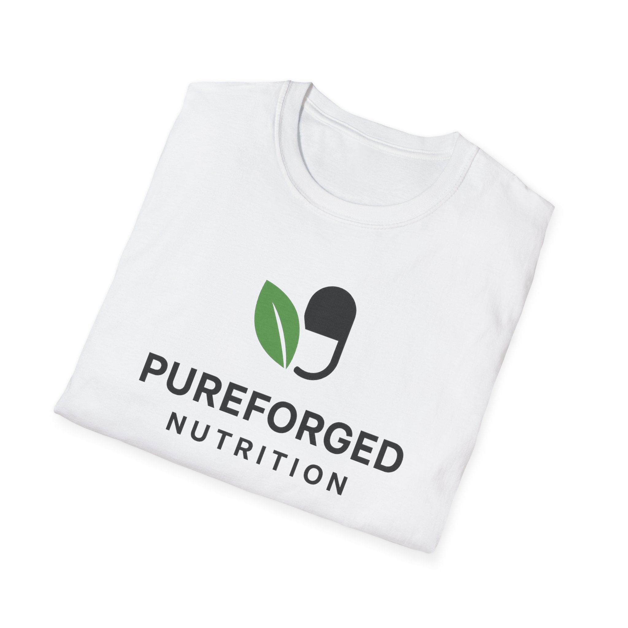 PureForged Nutrition Unisex Softstyle T-Shirt, Fitness Apparel, Healthy Living Shirt, Gift for Athletes, Casual Wear