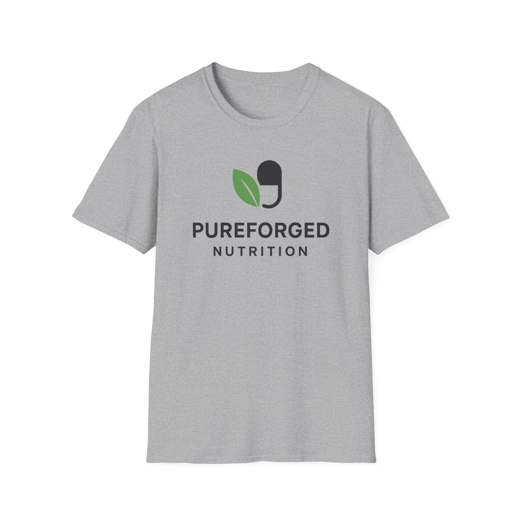 PureForged Nutrition Unisex Softstyle T-Shirt, Fitness Apparel, Healthy Living Shirt, Gift for Athletes, Casual Wear