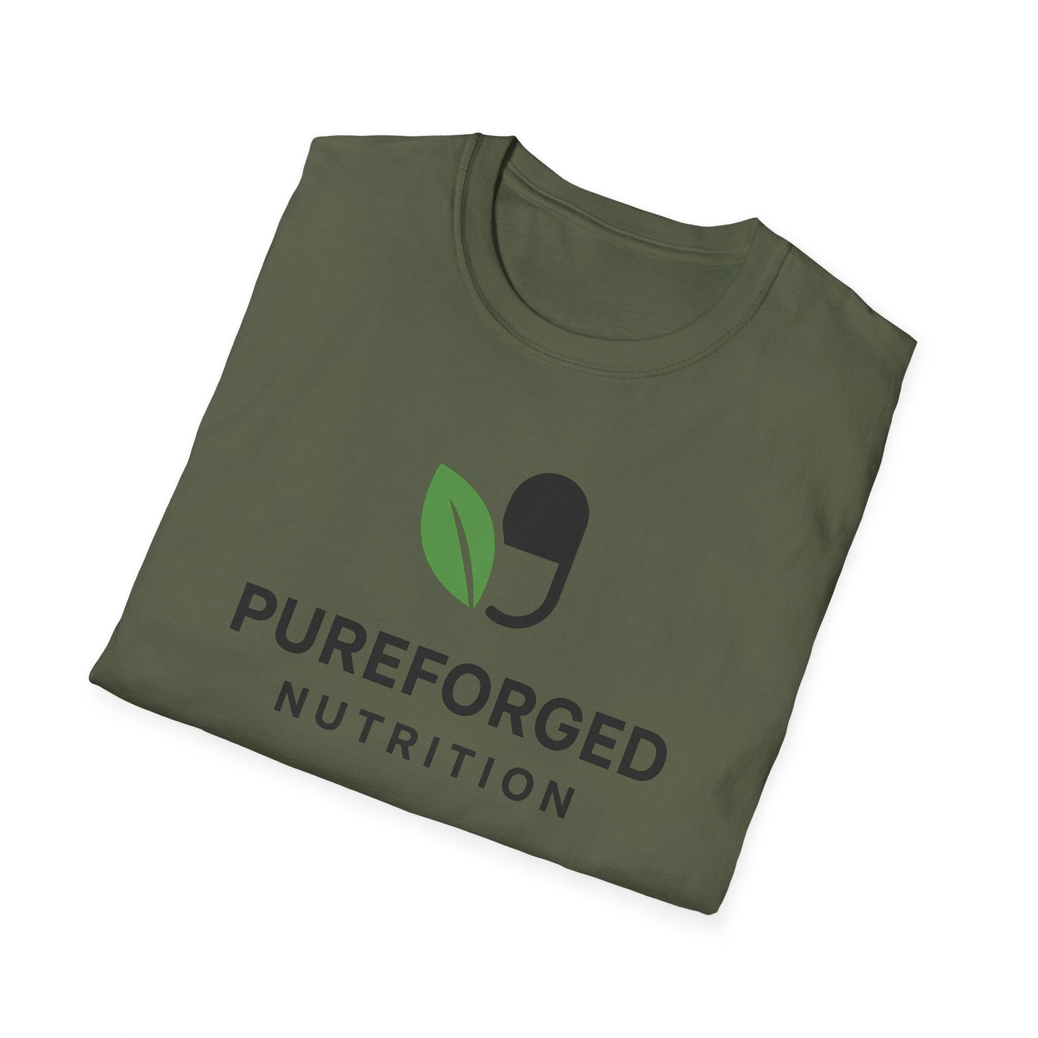 PureForged Nutrition Unisex Softstyle T-Shirt, Fitness Apparel, Healthy Living Shirt, Gift for Athletes, Casual Wear