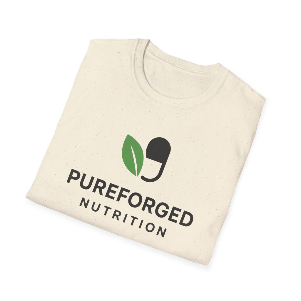 PureForged Nutrition Unisex Softstyle T-Shirt, Fitness Apparel, Healthy Living Shirt, Gift for Athletes, Casual Wear
