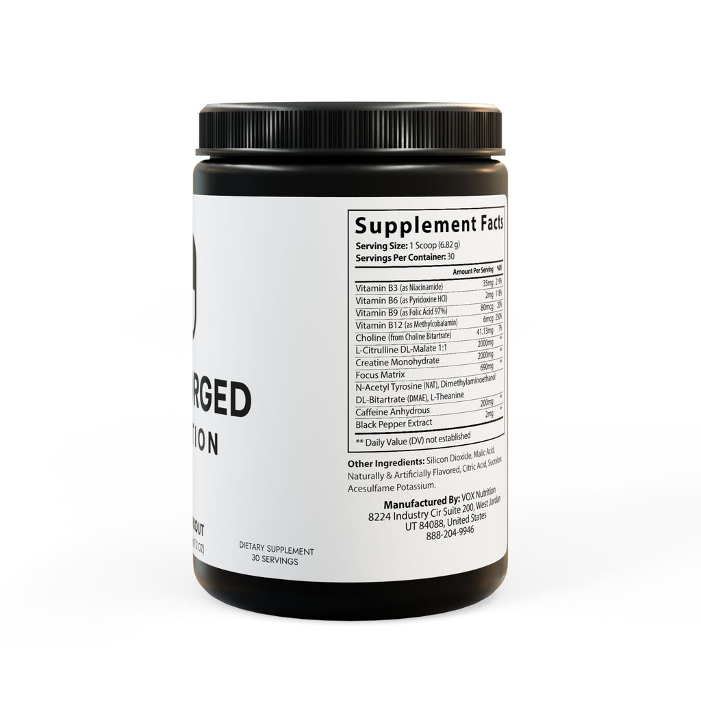 Pre-Workout Supplement, Fruit Punch (204g, 7.1oz)